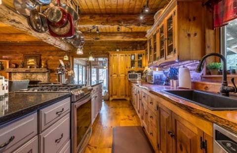 Kitchen (stove, 2 ovens, new modern refrigerator, large counter, dishwasher, ….)