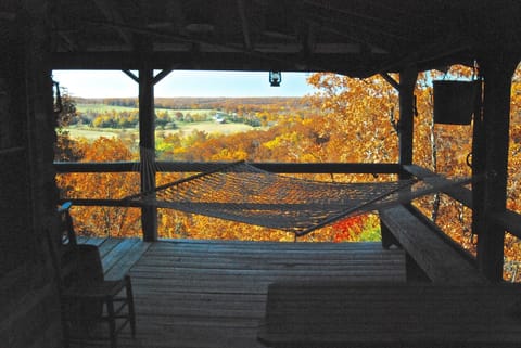 autumn colors seen from the porch