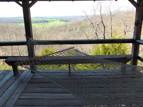 hammock on covered porch