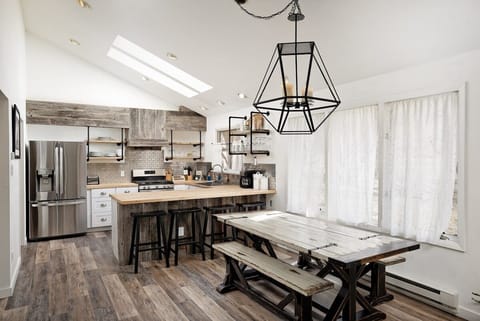 Dining and kitchen area