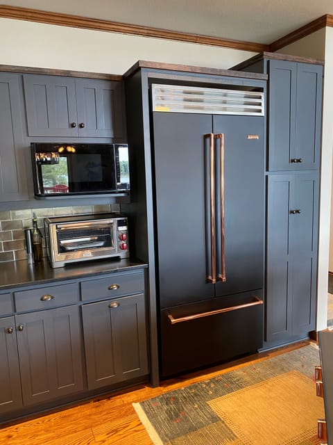 Mircrowave, small convection/pizza oven and built in Refridge
