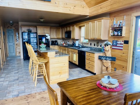 Fully stocked kitchen so you can cook, grill, or order in! 