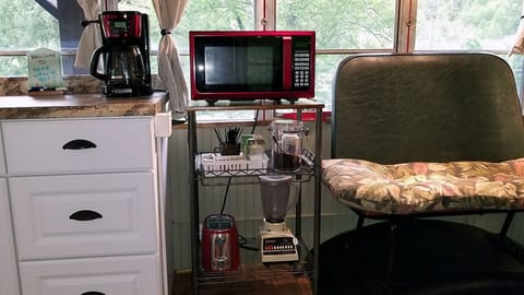 Microwave and coffee maker