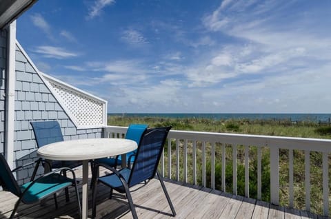 Panoramic ocean views from upper deck