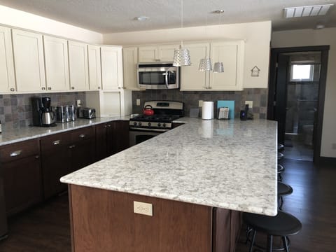 Kitchen perfect for entertaining. 