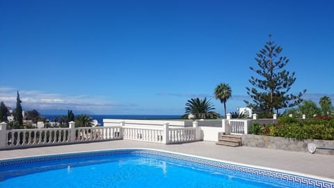 Pool next to apartment