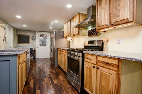 Kitchen is outfitted with a Gas Range