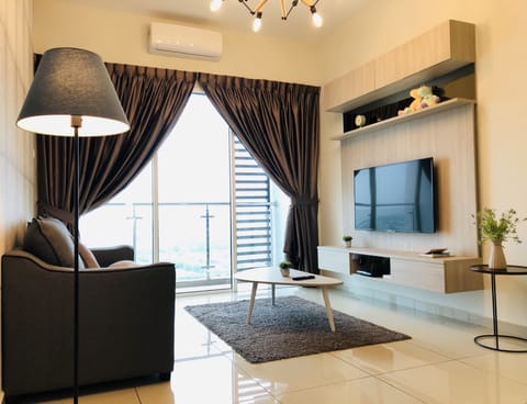 Cosy living hall equipped with 50" Smart 4K LED TV, high speed broadband.