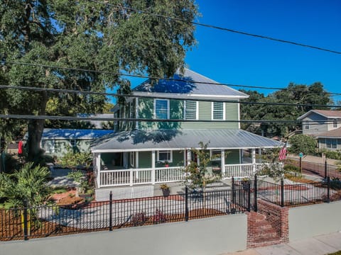 Aerial shot of the front