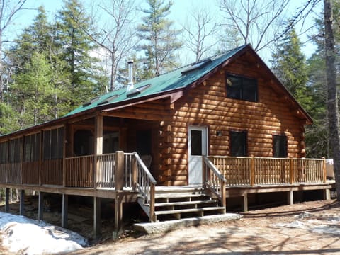 2200 square feet,  wrap around deck, and screened porch