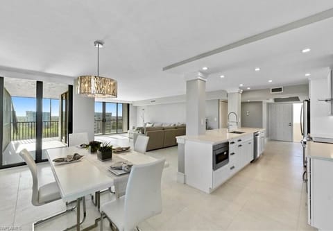 Water views from every angle in our open concept living area!