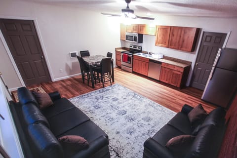 Living, Dining, and Kitchen.  Open Concept
