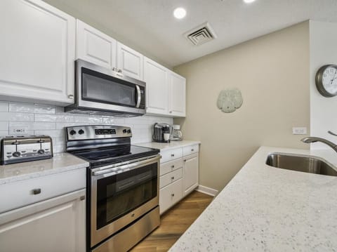 Kitchen with Stainless Steel Appliances at 2502 SeaCrest