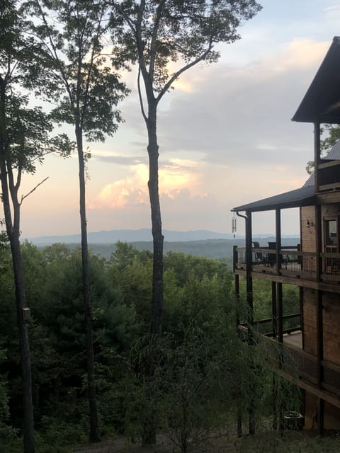 Summer Sunset on the mountain 