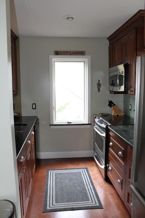 Extra window in the kitchen provides light and openness