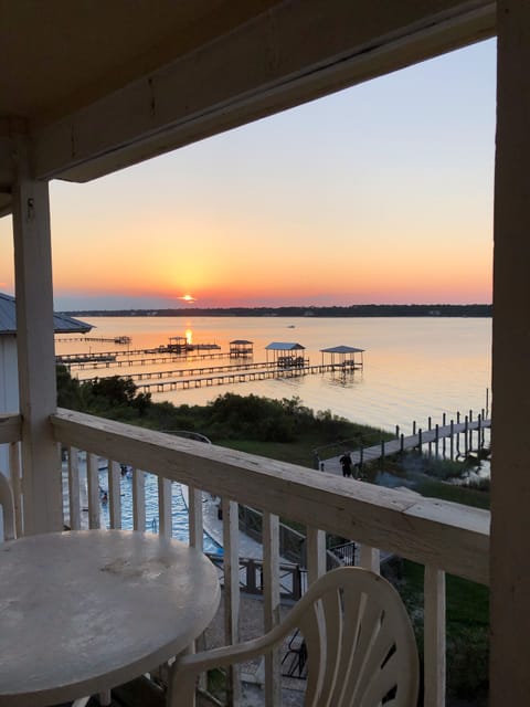 Sunset across the lagoon