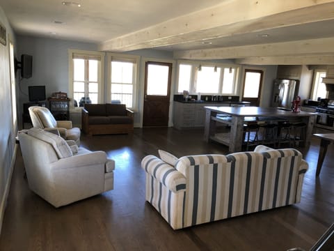 Spacious living room area.