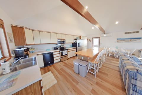 Kitchen with seating for 12
