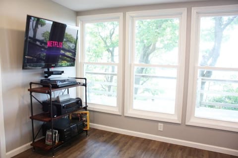 Surround sound, Netflix, Hulu, and a flat screen!