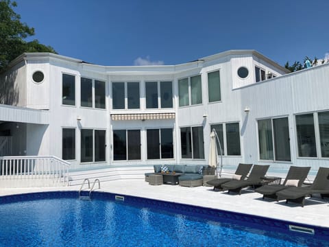 Pool and house view