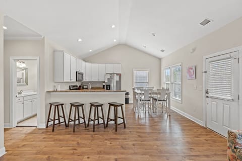 Sit down to a home cooked meal as a family.