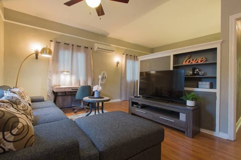 Living room, Smart Sony TV, Cable & wifi internet