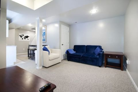 Living area with new fold out sofa
