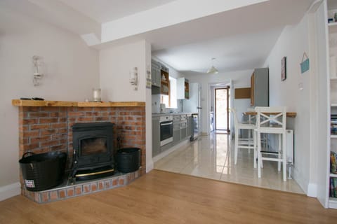 Living room and kitchen