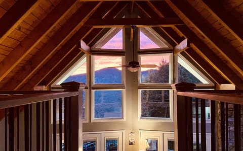 Sunset view from the loft 