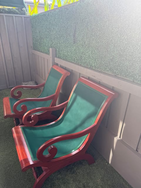 Private Yard With Deep Lounge Chairs