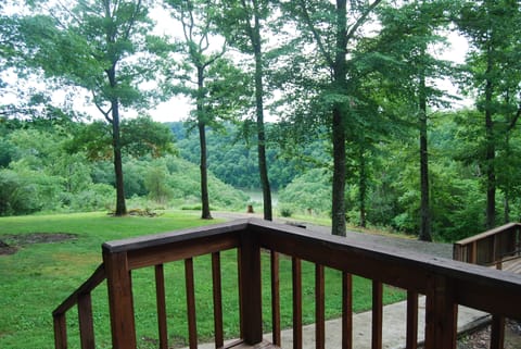 View from the deck of the beautiful setting.