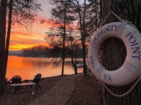 Beautiful sunrise from camp fire pit.