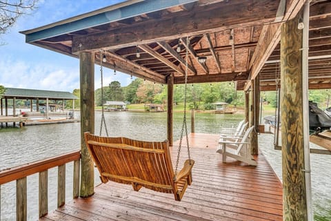 Private dock perfect for relaxing by the lake.