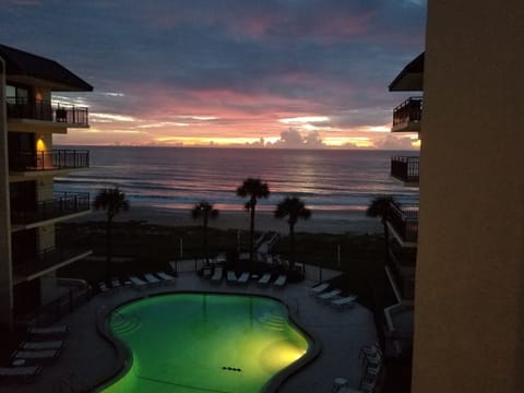 Sunrise over the Atlantic.