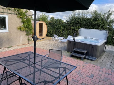 Private lockable garden area showing garden furniture etc.