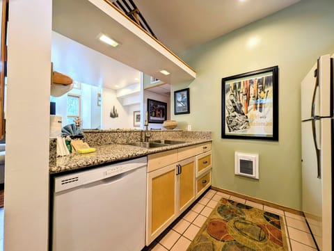 Spacious kitchen for home cooked meals