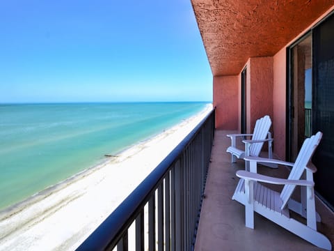 We invite you to relax and enjoy the view from the 8th floor balcony.