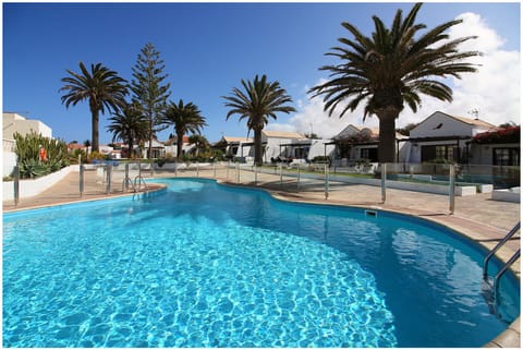View of pool from bungalow