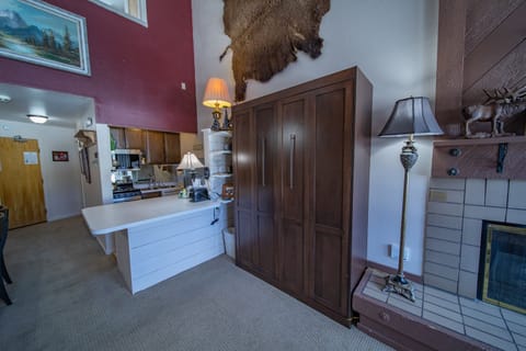 Folded up Murphy bed