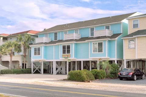 Unit C is on the far right of the building