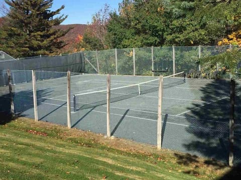 Community shared tennis court