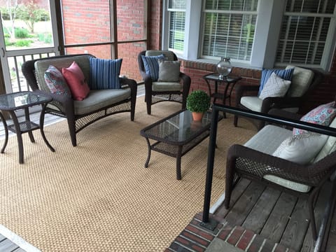 Beautiful screened in back porch! Perfect way to enjoy bug-free fresh air!