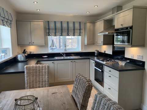 Fully equipped, cooker, microwave, fridge freezer, washer  and coffee machine