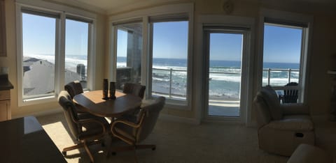 Panoramic views from a very special penthouse unit