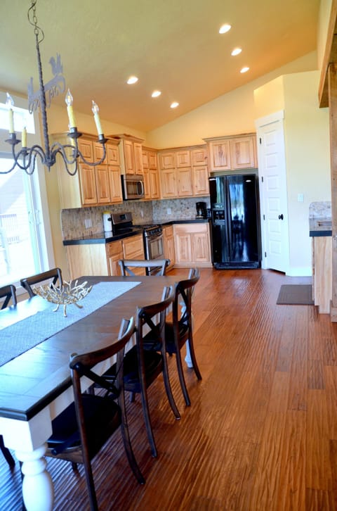 Kitchen and dining room