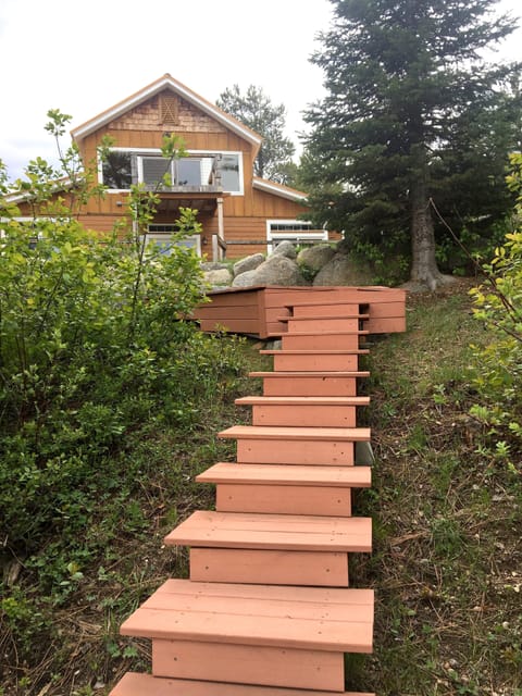 Stairs to small dock