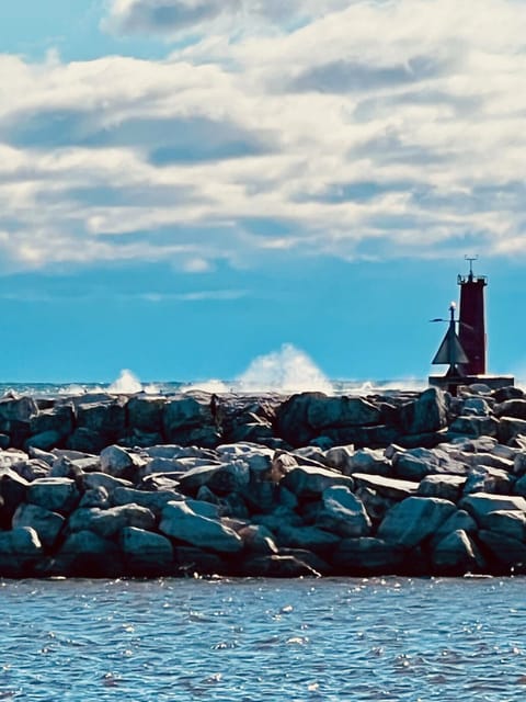 Stroll out to the light house across the street.