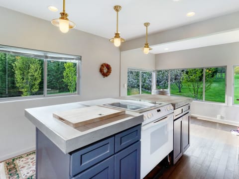 Lovely cooking views.