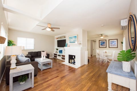 Front living room with 60" TV