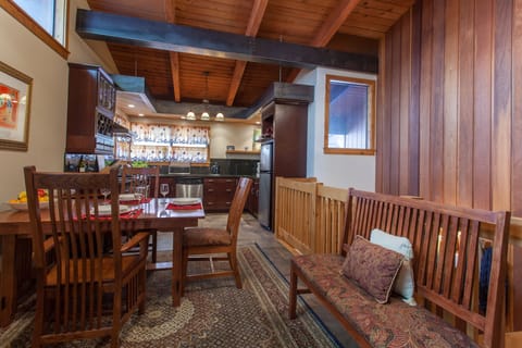 Dining area and kitchen